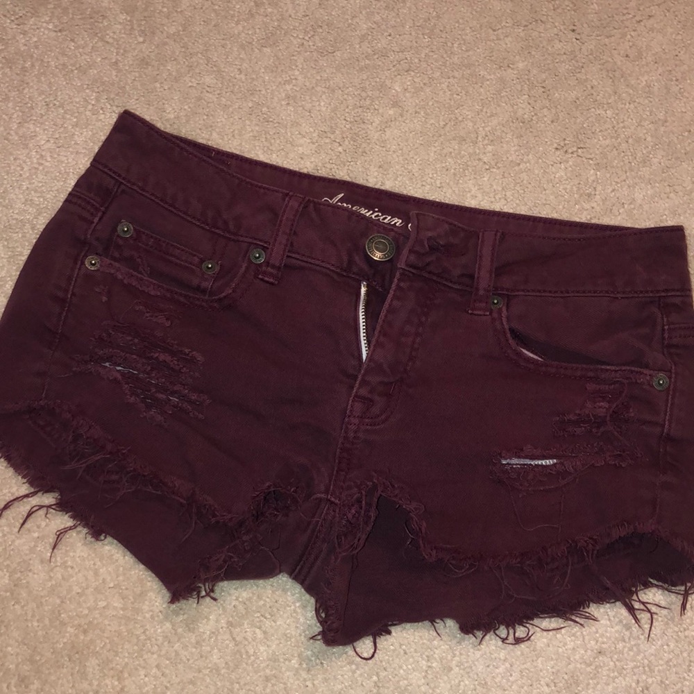 Distressed shorts